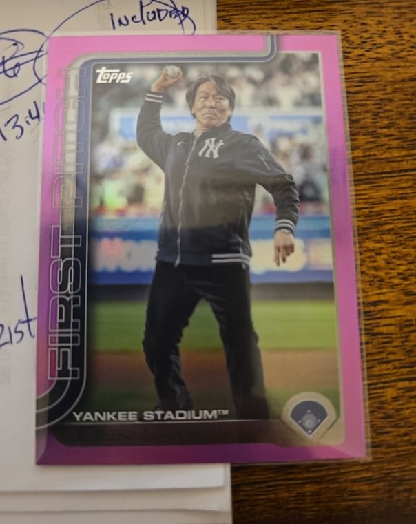 2025 Topps Update First Pitch #FPU-6 Hideki Matsui — front
