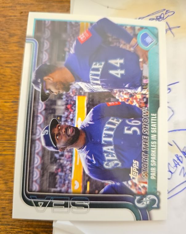 2025 Topps Update #US244 Start The Show Julio Rodríguez / Randy Arozarena — front
