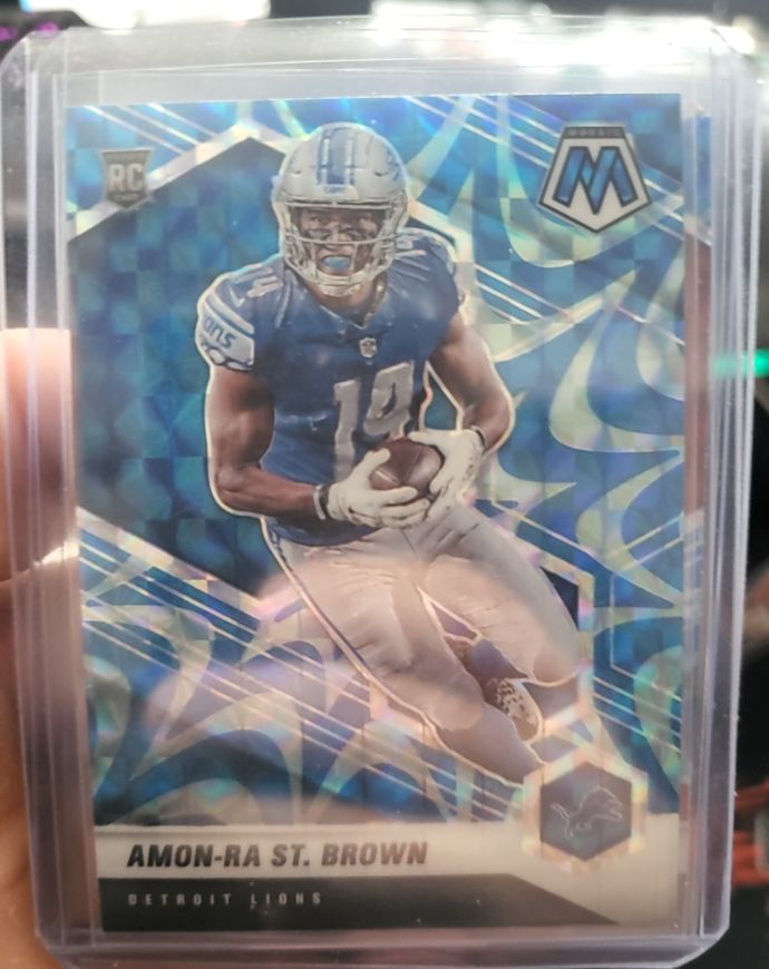 2021 Panini Mosaic #328 Amon-Ra St. Brown — front
