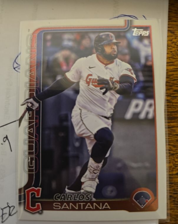 2025 Topps Update #US148 Carlos Santana — front