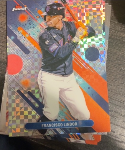 2025 Topps Finest #45 Francisco Lindor — front
