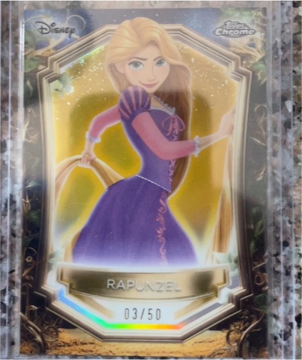 2025 Topps Disney Wonder Chrome Enchantments #E-8 Rapunzel — front