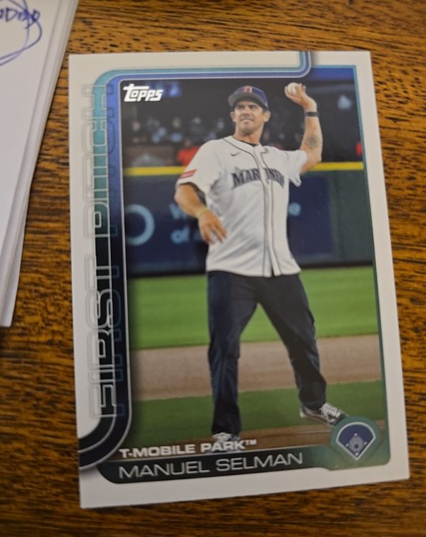 2025 Topps Update #FPU-2 Manuel Selman First Pitch — front