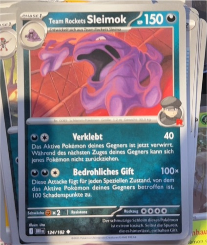 2025 Destined Rivals #124 Team Rocket's Sleimok — front