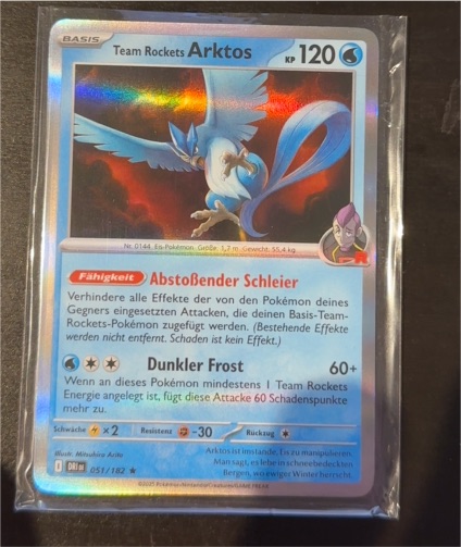 2025 Pokemon #051 Team Rocket's Articuno — front