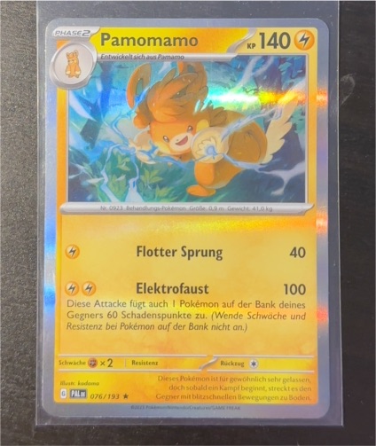 2023 Pokémon Paldea Evolved #076 Pawmot — front