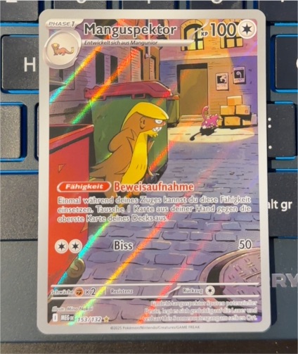 2025 Pokémon ME01 Mega Evolution #153 Manguspektor — front