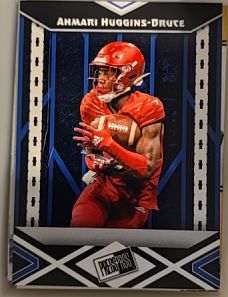 2024 Leaf Metal Collective Football Ahmari Huggins-Bruce — front
