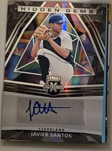 2022 Panini Elite Extra Edition Hidden Gems #HG-JS Javier Santos — front