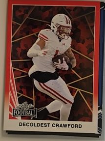 2024 Leaf Football #R90B-143 Decoldest Crawford — front