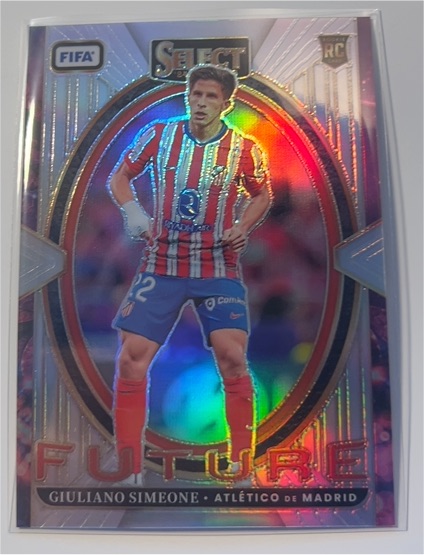 2024-25 Panini Select FIFA #20 Giuliano Simeone Select Future Silver Prizm — front