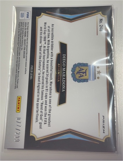 2022 Panini Select FIFA Soccer #248 Diego Maradona — front