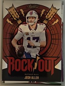 2024 Panini Absolute #RO-JAN Josh Allen Rock Out — front