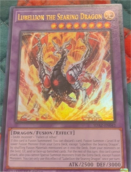 Yugioh SDAZ-EN042 Lubellion the Searing Dragon — front