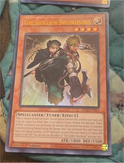 2020 Yu-Gi-Oh! SDAZ-EN003 The Golden Swordsoul — front