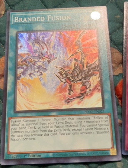 2002 Yu-Gi-Oh! SDA-EN021 Branded Fusion — front