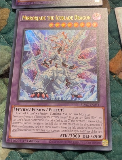 2020 Yu-Gi-Oh! SDAZ-EN041 Mirrorjade the Iceblade Dragon — front