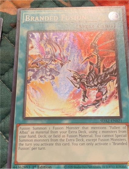 2020 Yu-Gi-Oh! SDAZ-EN021 Branded Fusion — front