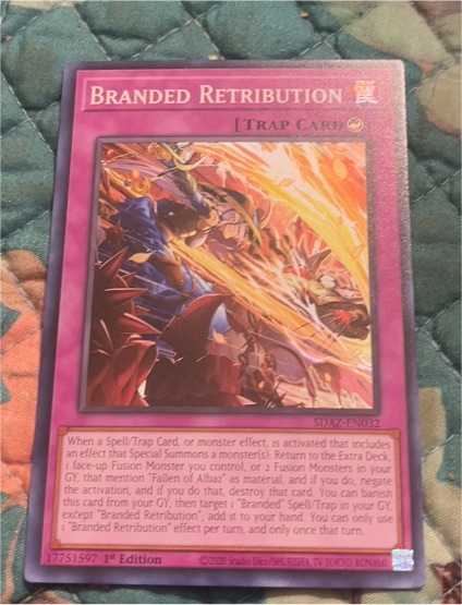 2021 Yu-Gi-Oh! SDAZ-EN032 Branded Retribution — front