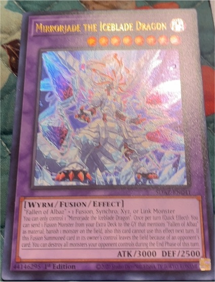 2020 Yu-Gi-Oh! SDAZ-EN041 Mirrorjade the Iceblade Dragon — front