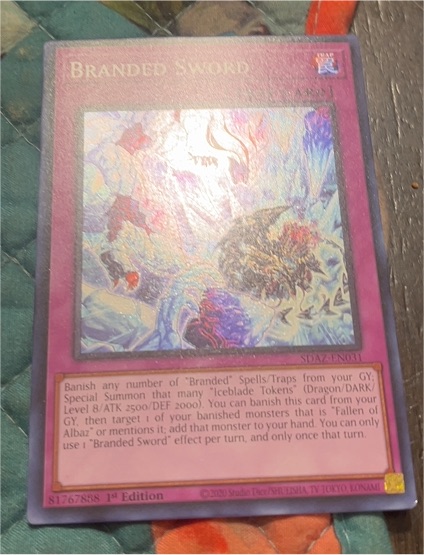 2020 Yu-Gi-Oh! SDAZ-EN031 Branded Sword — front