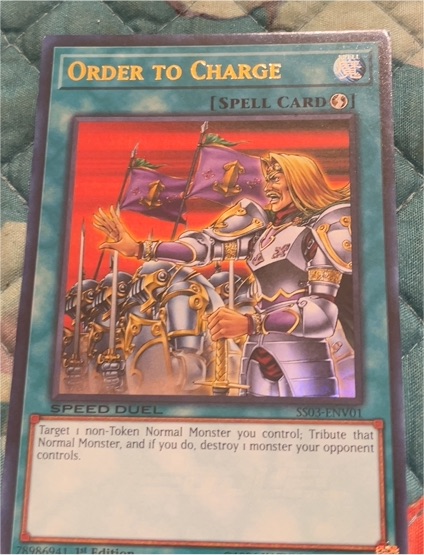 2020 Yu-Gi-Oh! Speed Duel #SS03-ENV01 Order to Charge — front