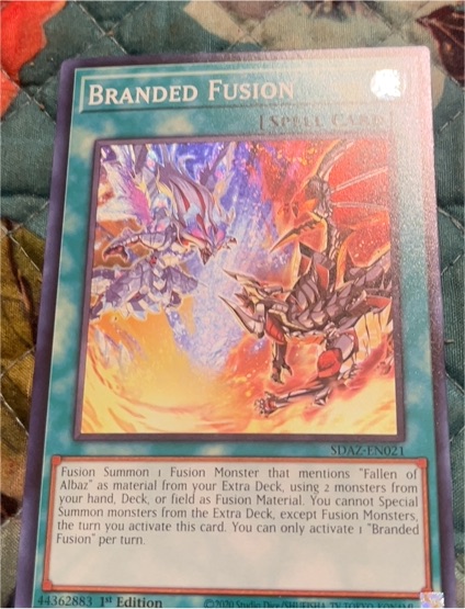 2020 Yu-Gi-Oh! SDAZ-EN021 Branded Fusion — front
