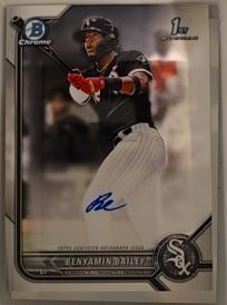 2022 Bowman Chrome #CPA-BBY Benyamin Bailey 1st Bowman Chrome Autograph — front
