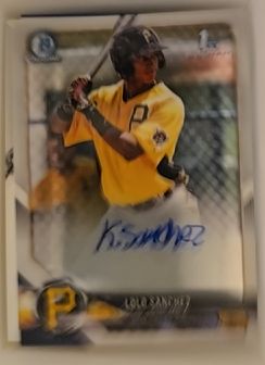 2018 Bowman Chrome Draft #Lolo Sanchez — front