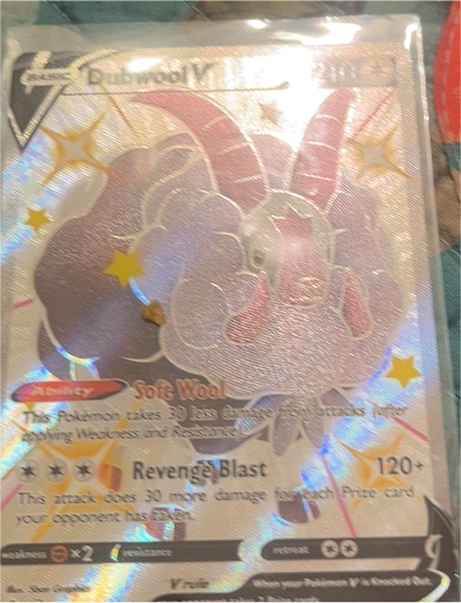 2021 Pokémon TCG Shining Fates #SV120 Dubwool V — front