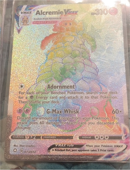2020 Pokémon Shining Fates #073/072 Alcremie VMAX — front