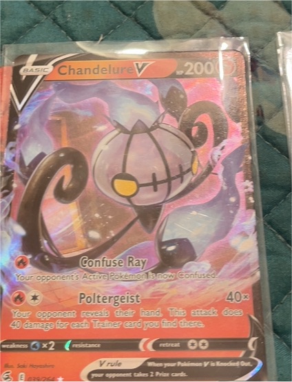 2021 Pokémon Sword & Shield Fusion Strike #039 Chandelure V — front