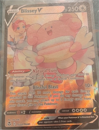 2022 Pokémon TG22/TG30 Blissey V — front