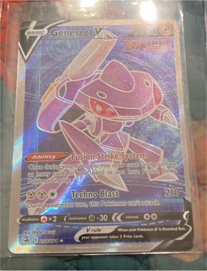 2021 Pokémon TCG Fusion Strike #254 Genesect V — front