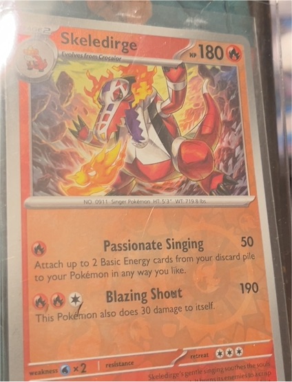 2023 Pokémon Scarlet & Violet #038 Skeledirge — front