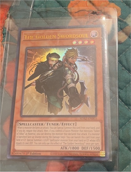 2020 Yu-Gi-Oh! SDAZ-EN003 The Golden Swordsoul — front