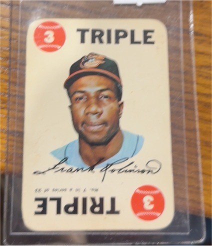 1968 Topps #3 Frank Robinson Triple — front