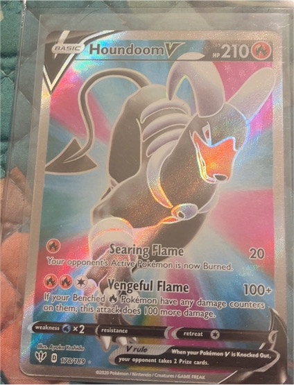 2020 Pokémon TCG Darkness Ablaze #178 Houndoom V — front