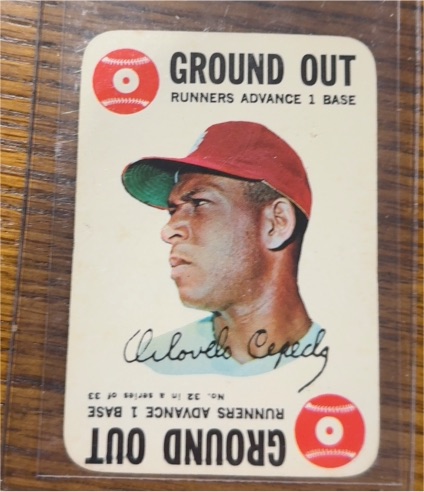 1968 Topps Game #32 Orlando Cepeda — front