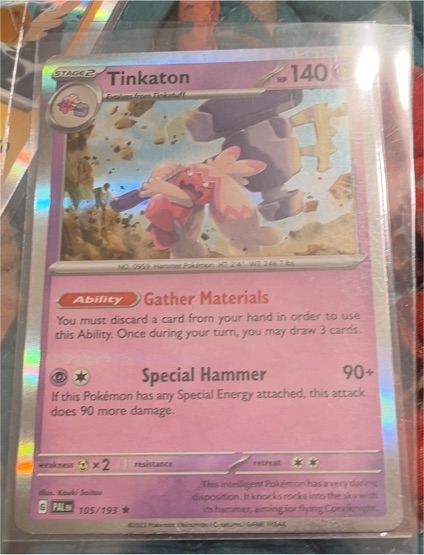 2023 Pokémon TCG Paldea Evolved #105 Tinkaton — front