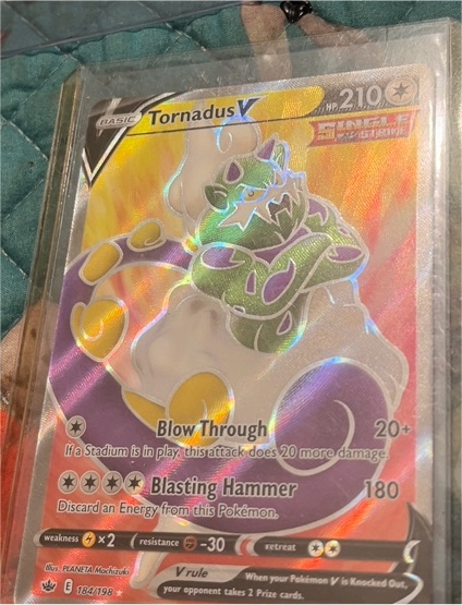 2021 Pokémon TCG Chilling Reign #184 Tornadus V — front