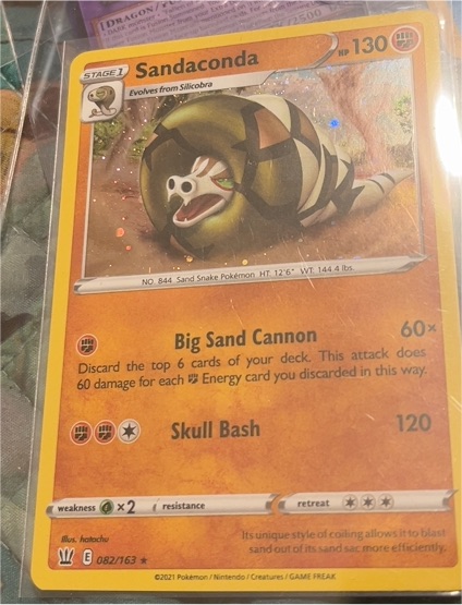 2021 Pokémon Battle Styles #082 Sandaconda — front