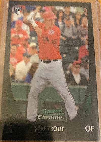 2009 Bowman Chrome #BCP81 Mike Trout — front