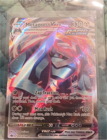 2021 Pokémon TCG Chilling Reign #113 Metagross VMAX — front