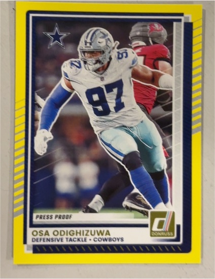 2025 Donruss #253 Osa Odighizuwa Press Proof — front