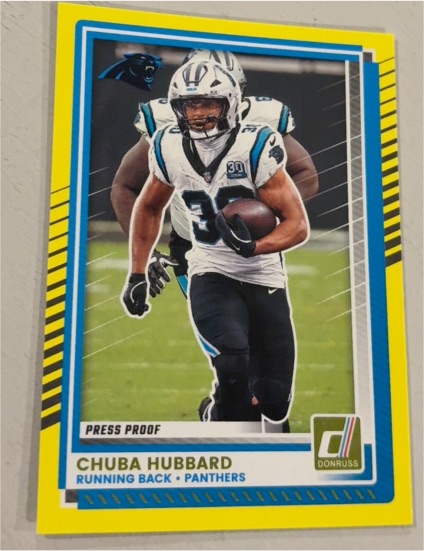 2025 Donruss #79 Chuba Hubbard — front