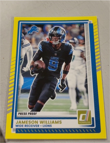 2025 Panini Donruss #9 Jameson Williams — front