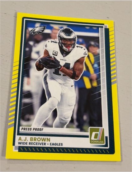 2025 Donruss #22 A.J. Brown Press Proof — front