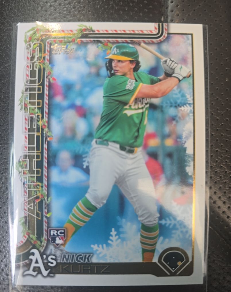 2025 Topps Holiday #H40 Nick Kurtz — front