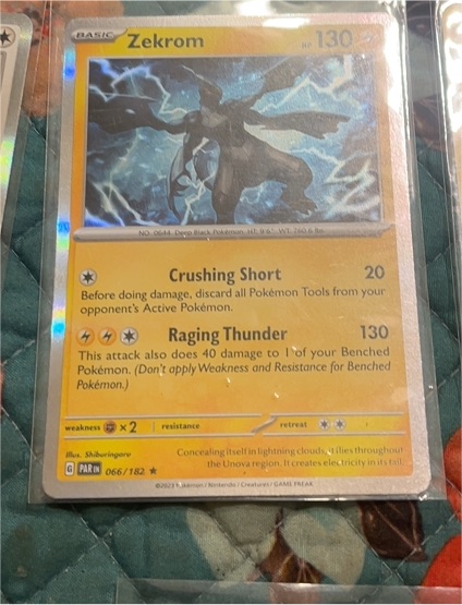 2022 Pokémon Scarlet & Violet Paradox Rift #066 Zekrom — front